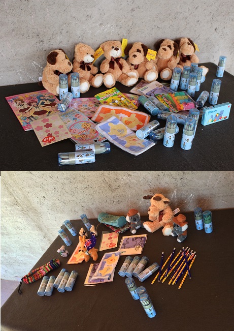 Our random gifts for the children.