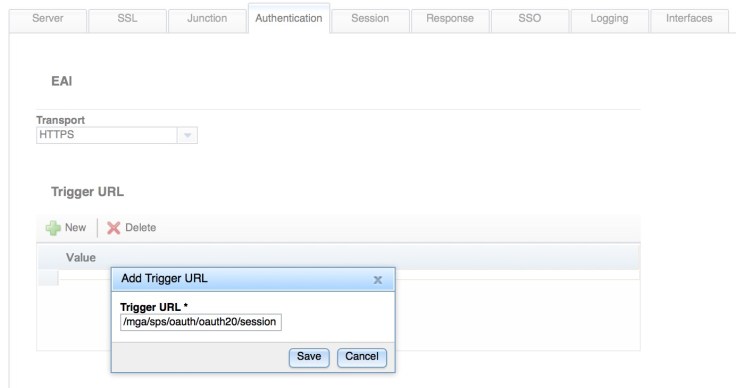 Enable the Session EAI Trigger URL